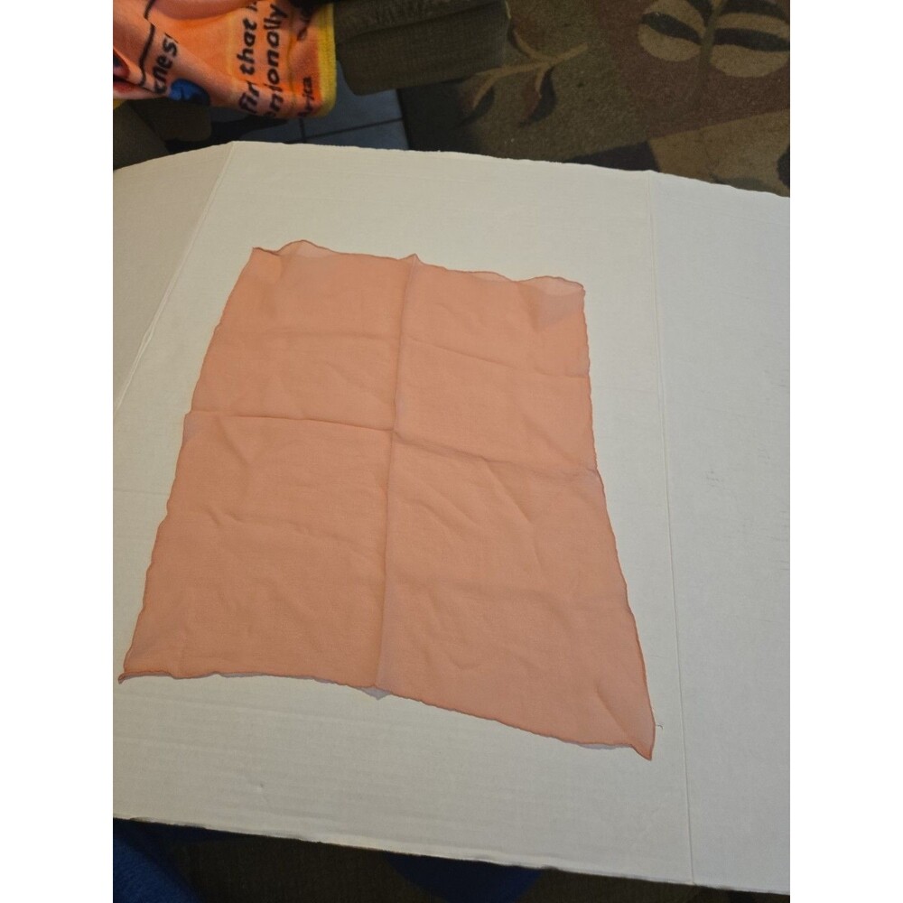 Vintage Ladies Handkerchief Dusty Rose Pink 15x16